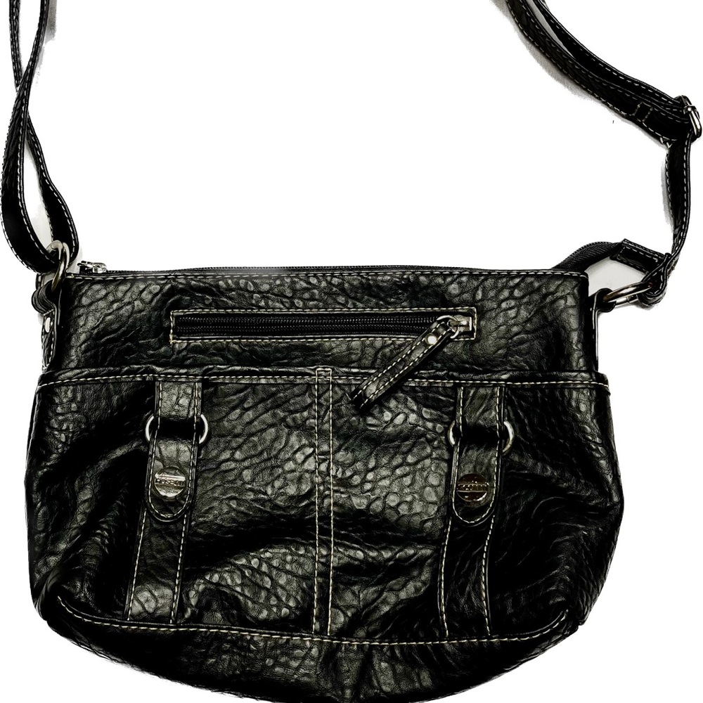Rosetti Black Crossbody Bag Purse Adjustable Strap Excellent Condition